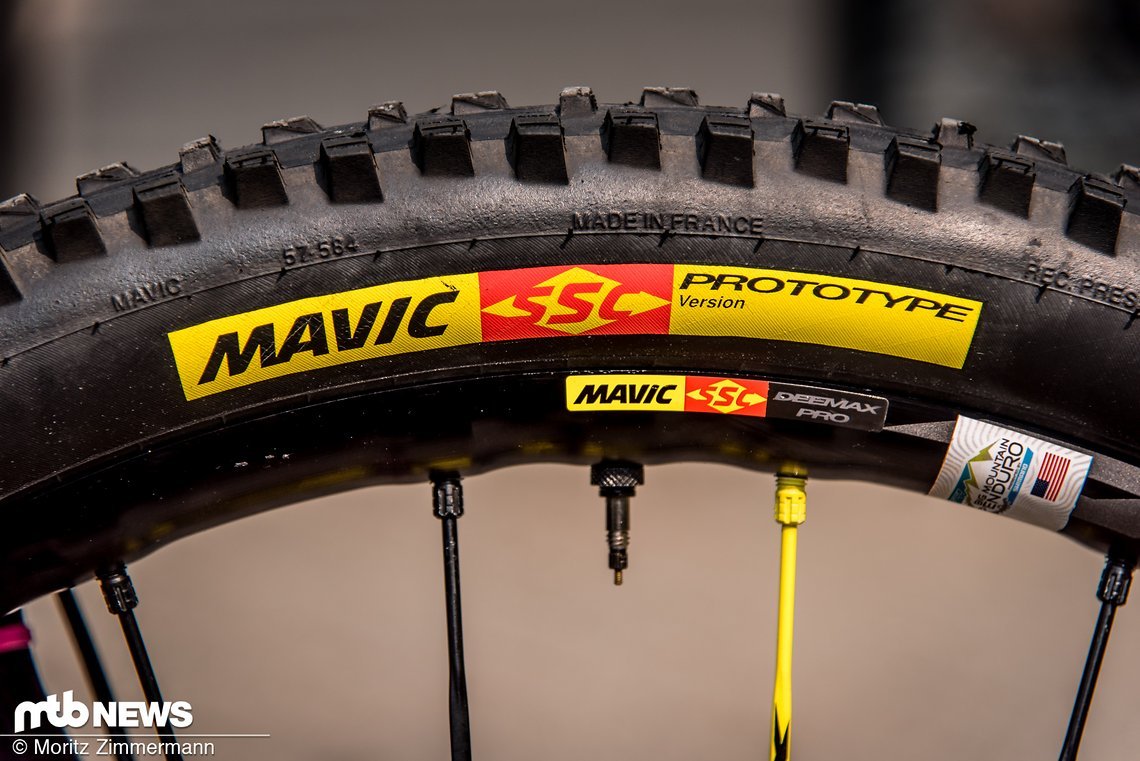 Bei den Mavic Crossmax Charge-Reifen handelt es sich um Prototypen der Allrounder Bei den Mavic Crossmax Charge-Reifen handelt es sich um Prototypen der Allrounder