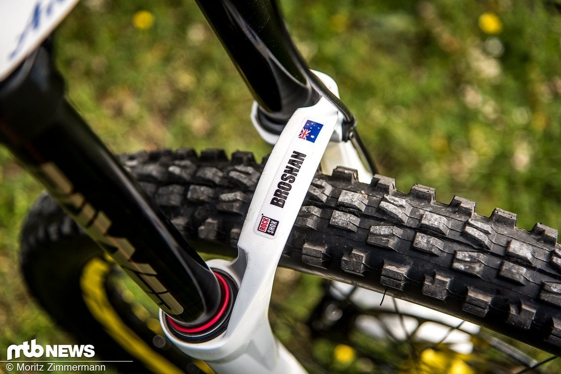 Seit Ewigkeiten ist Troy Brosnan auf RockShox-Produkten unterwegs Seit Ewigkeiten ist Troy Brosnan auf RockShox-Produkten unterwegs
