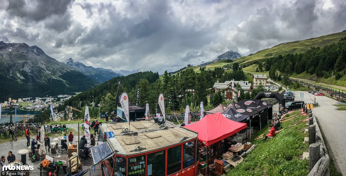 Das Base Camp der Rocky Mountain Trail Games war Chantarella, gut 150 Meter über St. Moritz Das Base Camp der Rocky Mountain Trail Games war Chantarella, gut 150 Meter über St. Moritz